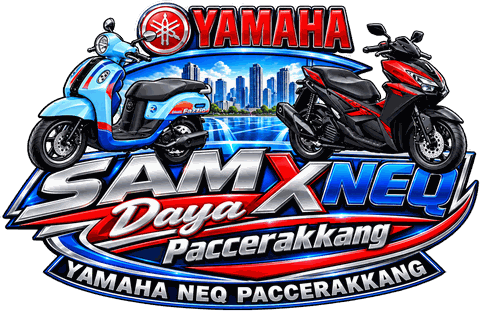 Logo SAM x NEQ Daya Paccerakkang - Yamaha